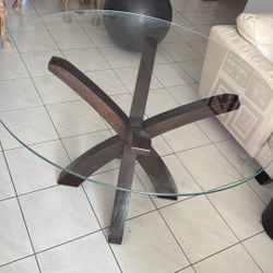 Round Glass Dining Table
