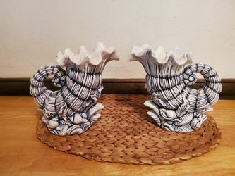 Collectible Blue And White Ceramic Pitchers