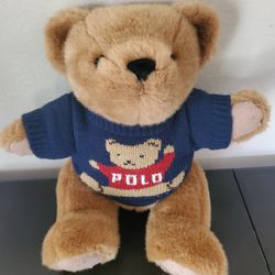 Vintage Polo Ralph Lauren Plush Teddy Bear 1997