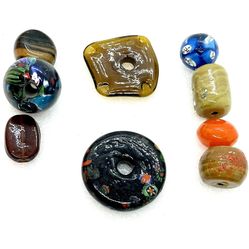 Lot Of Glass Handmade Beads 