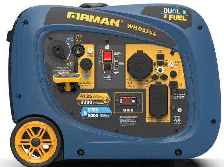 New Firman WH03344 Dual Fuel Invertor Portable Generator