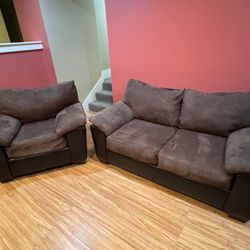Loveseat + Oversized Chair Set 