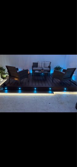 Deck with LED lights