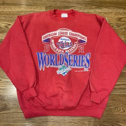 Rare MLB Vintage 90s Minnesota Twins Crewneck XL
