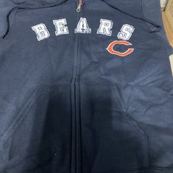 Chicago Bears Zipper Hooded Sweatshirt 