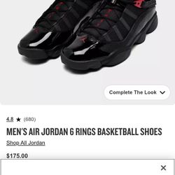 Youth Jordan 6 Rings