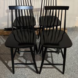 Bar Stools - Solid Wood - Set Of 4 