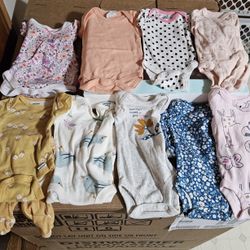 10 piece assorted newborn size girls clothing Bundle 