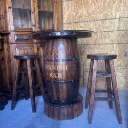 Round Table With Stools