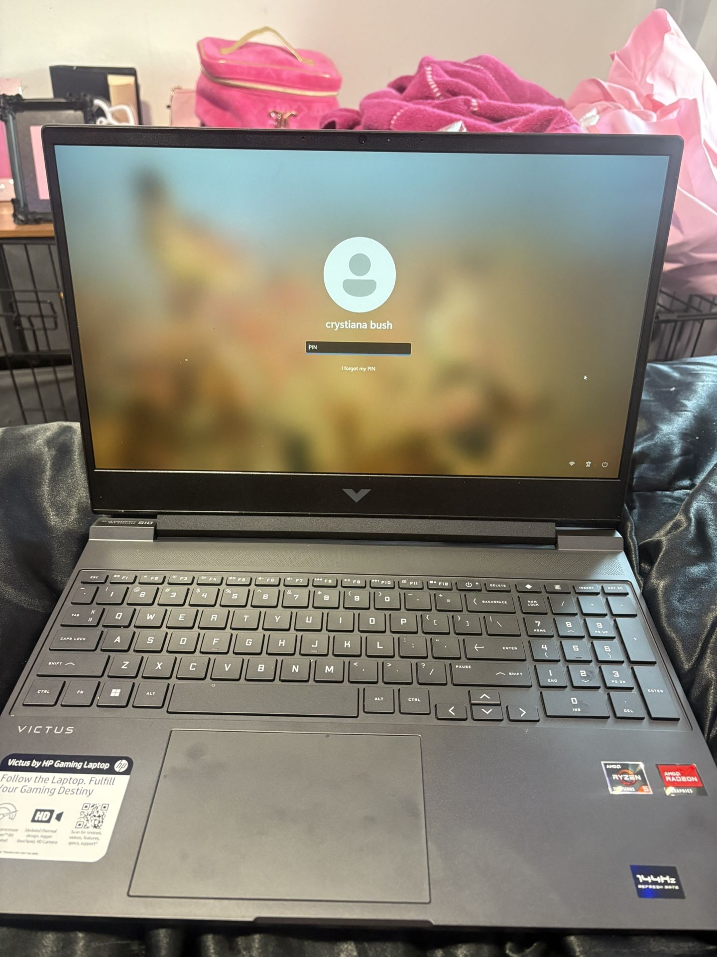 HP Victus 15.6” Gaming Laptop Mica Silver . Includes Charger