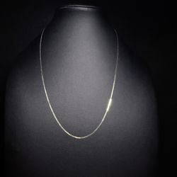 14k Gold Herringbone Necklace 18” 