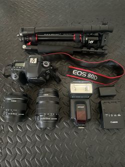 Canon 80D DSLR Camera w/ Lenses and Accessories