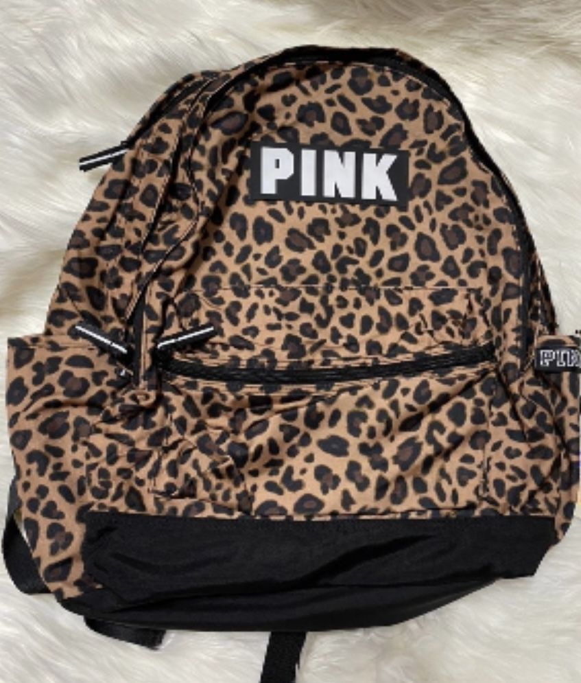 Pink/ Victoria’s Secret Cheetah/leopard Print Backpack