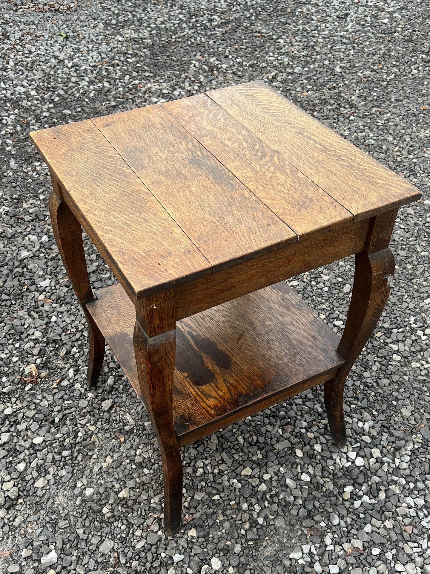  Square Stand With Shelf And Curved Legs / Kitchen Stand / Hallway Stand / Entryway Stand