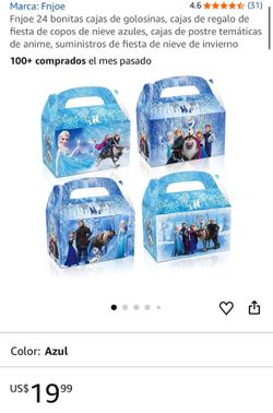 Disney Frozen Theme Party Favor Treat Boxes 24-Pack
