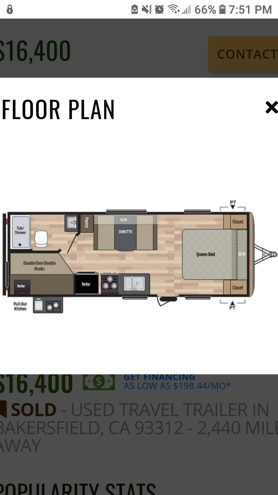 2016 KEYSTONE SPRINGDALE 220BHWE