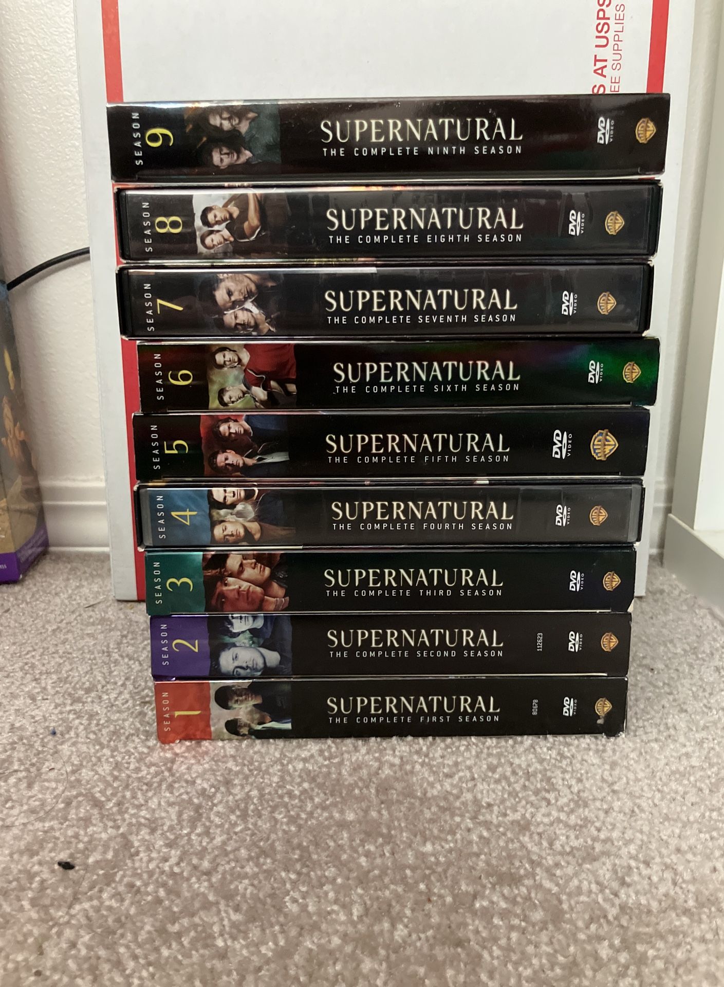 Supernatural seasons 1-9 DVD Sets