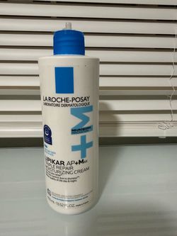 La Roche-Posay Lipikar AP+ Face and body lotion for dry skin with shea butter and niacinamide. Gentle on very dry, rough, sensitive skin.