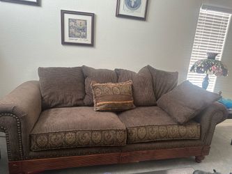 Brown sofa set