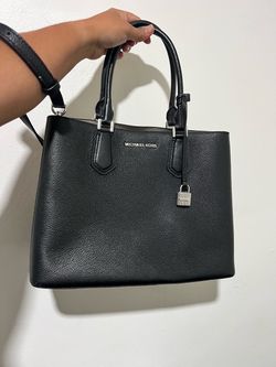Michael Kors Black Leather Tote Bag