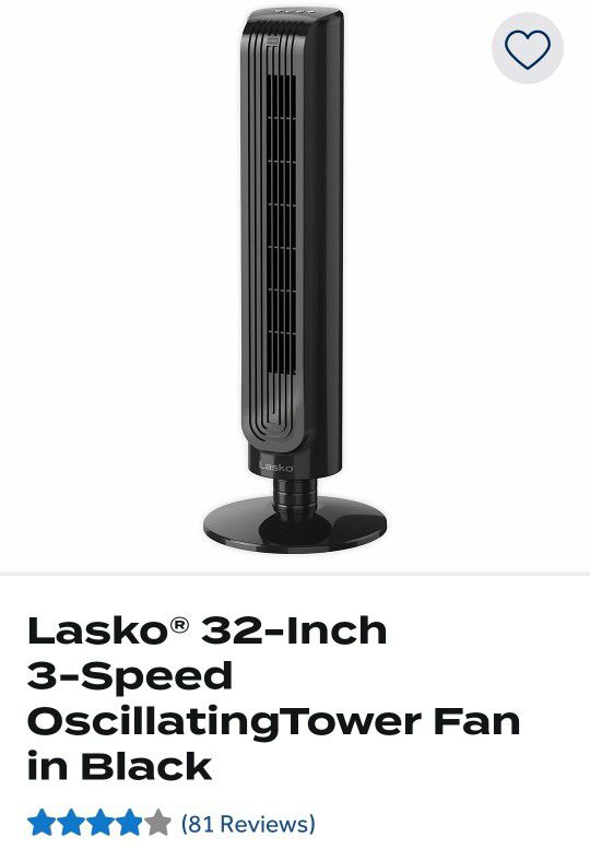 Lasko Oscillating Fan Tower 32"