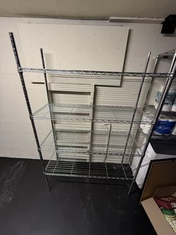 U-Line Wire Shelving (72”H x 48”W x 18”D)