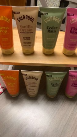Gold Bond Scented Hand Creams in 3 oz tubes.