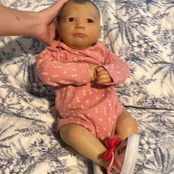 Reborn Doll With Bassinet (used But Taken Good Care Of) 