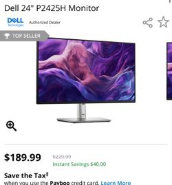 Unbeatable Offer: Brand New Dell Monitor P2425H! Original Price $199