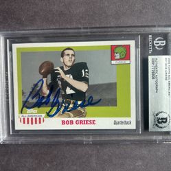 2005 Topps A.A. Bob Griese signed. Beckett Authenticated Autograph. Negotiable 