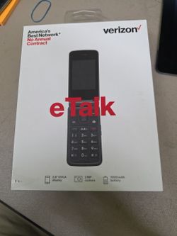 Verizon eTalk Flip Phone — Locked to Verizon — Works Perfect