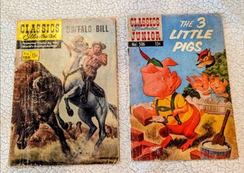 Classics Illustrated Vintage Comic Books Lot of 2