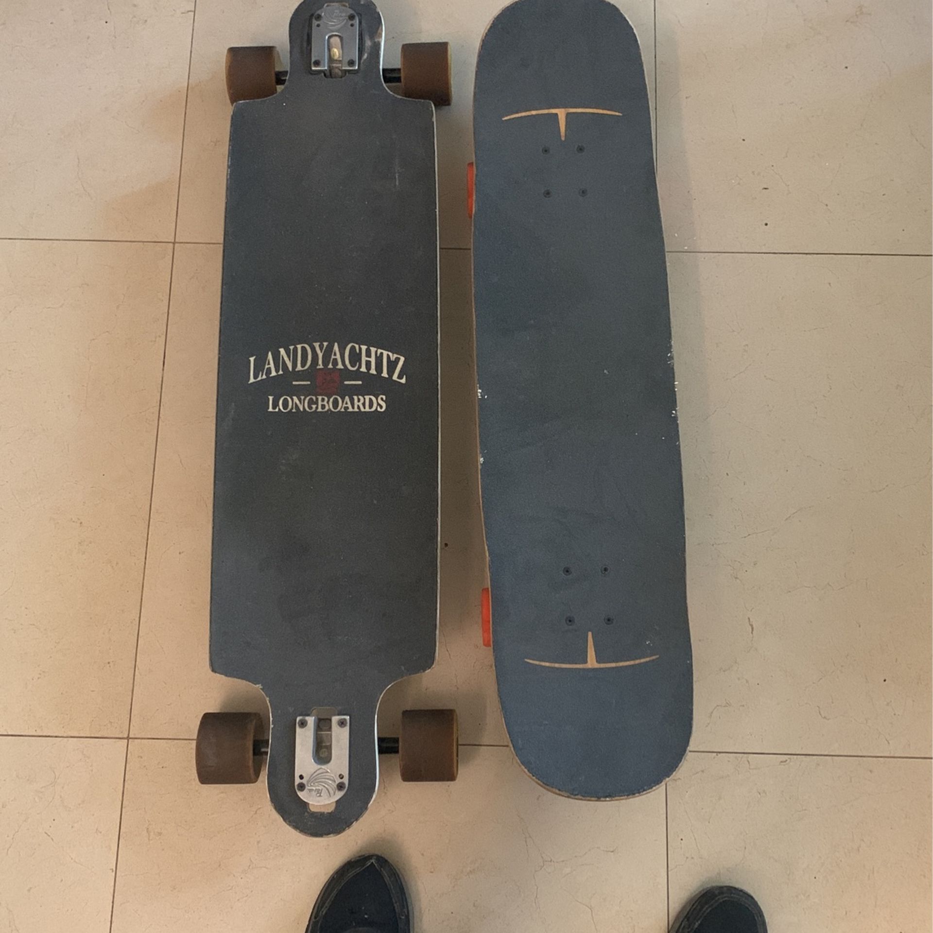 landyachtz longboard and Kanthaka 8.8 Longboard