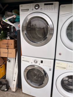 Lg stackable washer and gas dryer