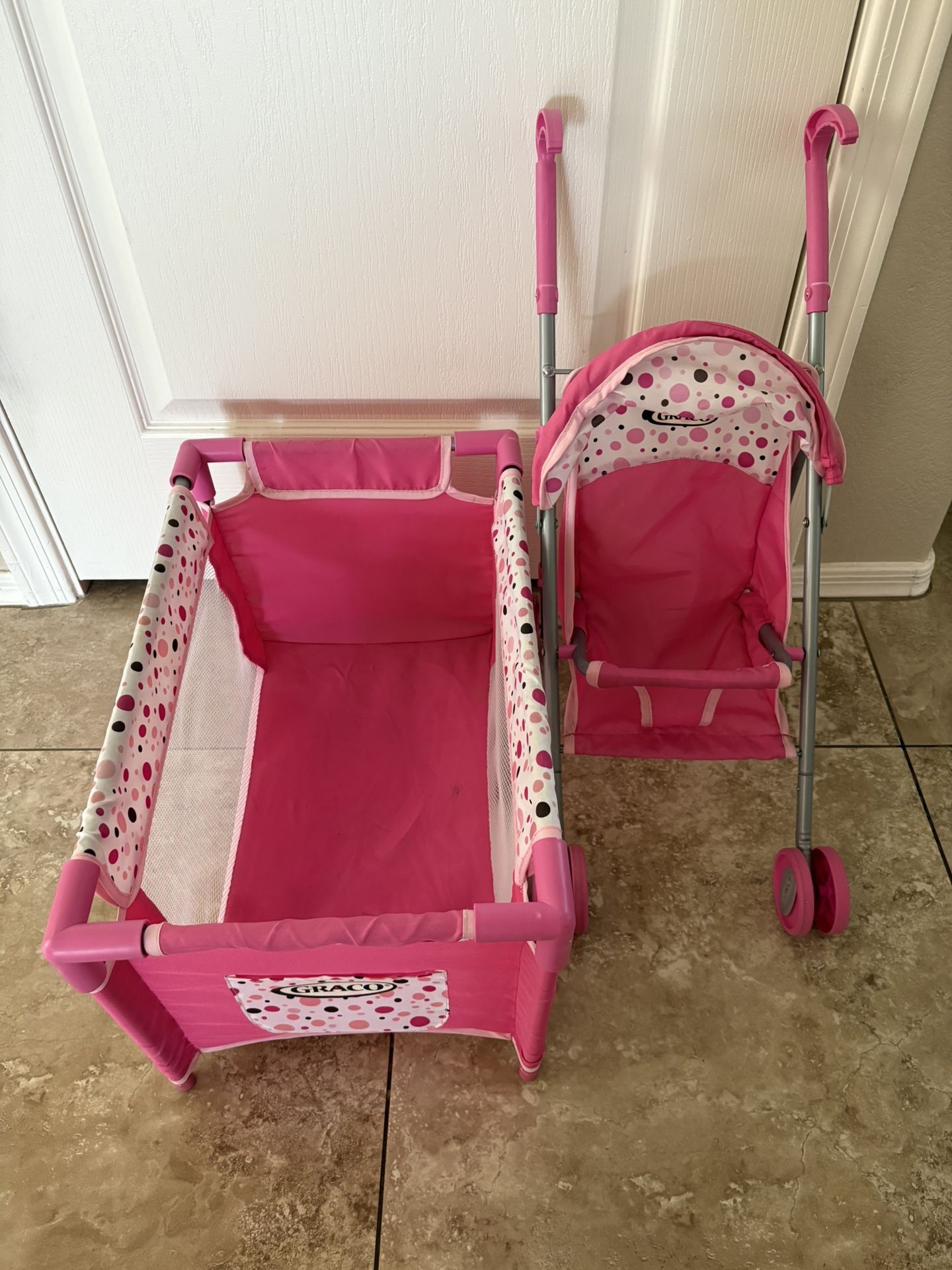 Baby Doll Crib And Stroller