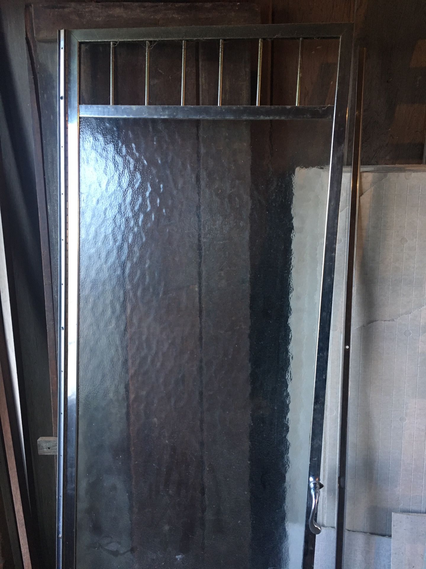Vintage shower door