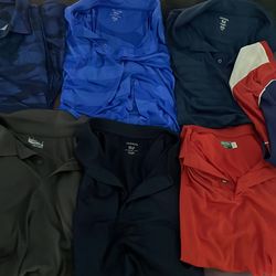 Assortment of Ben Hogan & George 3X collared golf shirts