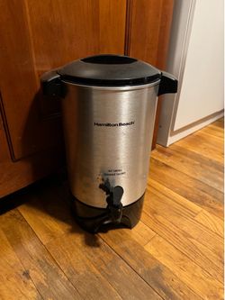 Hamilton Beach 45 Cup Coffee Urn and Hot Beverage Dispenser, Silver