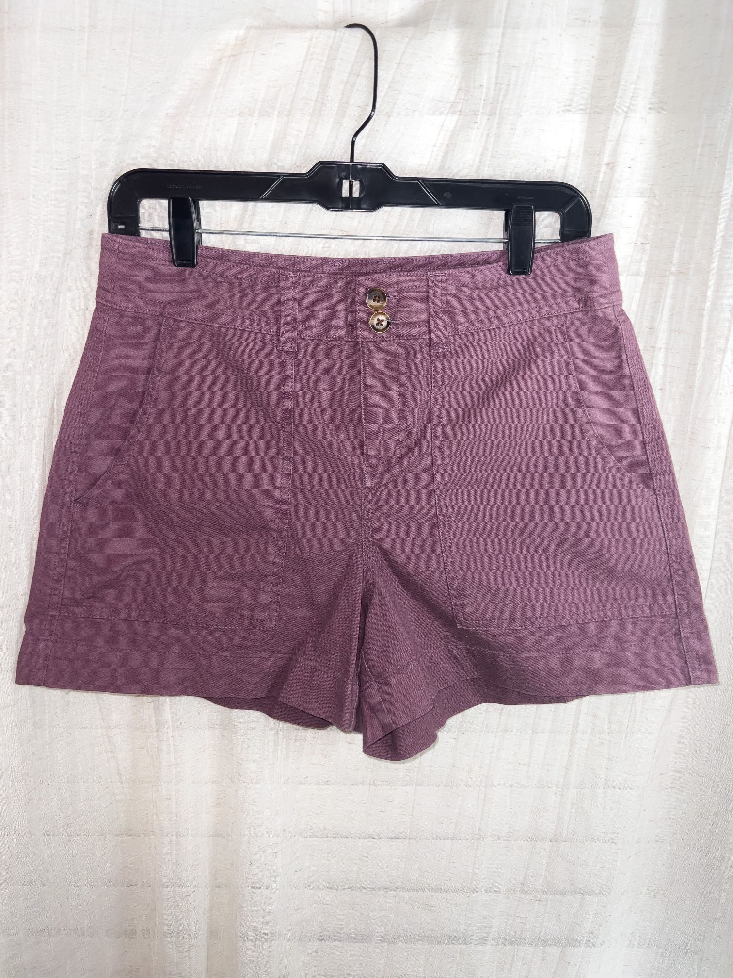 A New Day, High Rise Shorts, Purple, Size 4