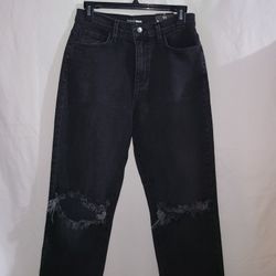 Fashion Nova Walk This Way Boyfriend Black Jeans Size 11