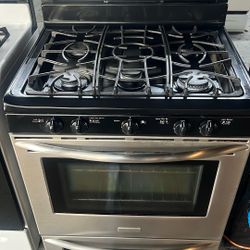 30”in Wide Gas Range 5 Burners Use Perfecto Working 