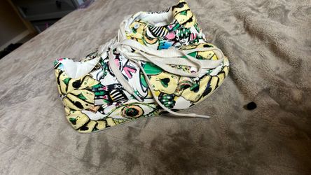 Women’s Lightweight Graffiti Platform Sneakers: Size 7