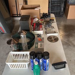 Garage Tools And Misc Lot