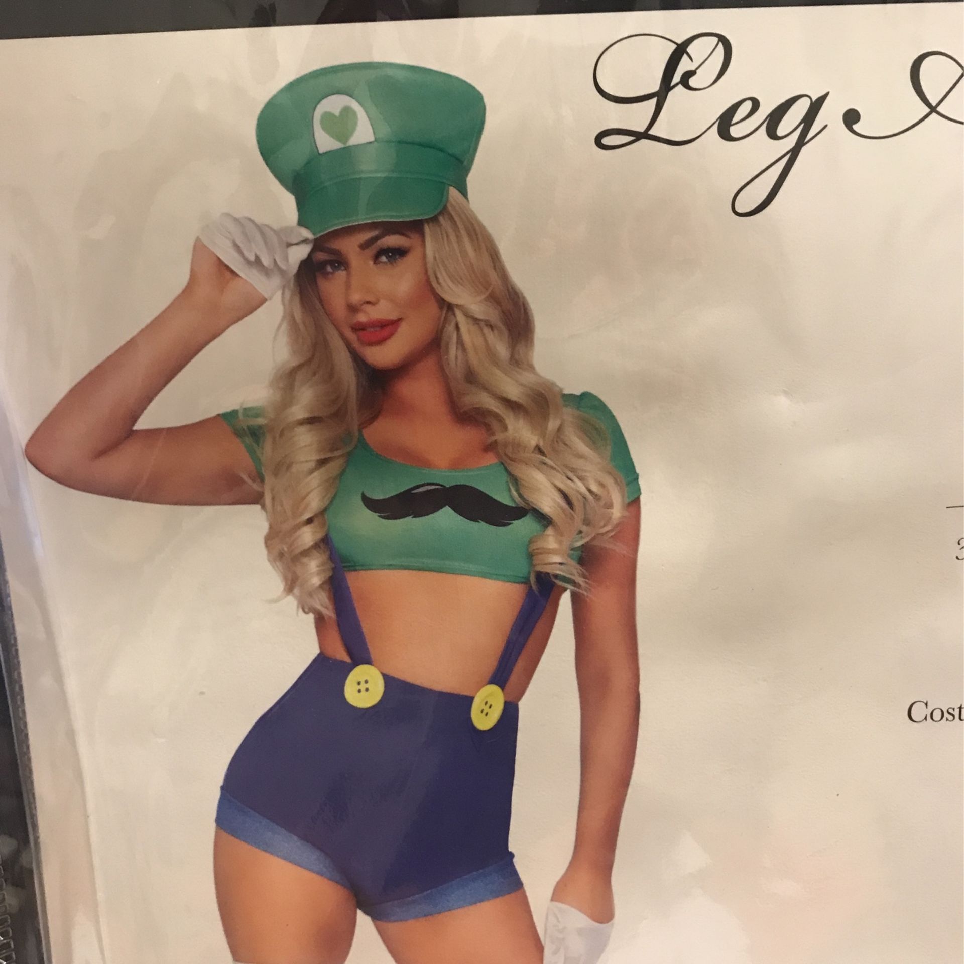 New Luigi Mario Bros Women’s Costume Small 