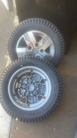 Quantum rubber tires 13”