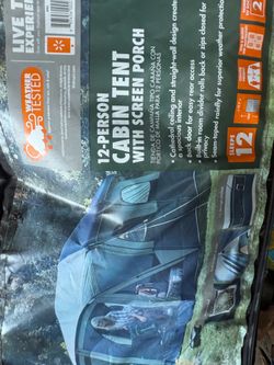 12 person cabin tent with screen porch