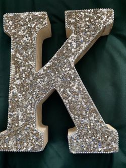 Glam Rhinestone Letter X Décor