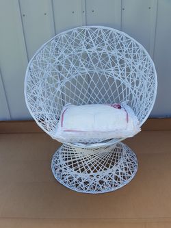 Rare antique verandah chair with cushion