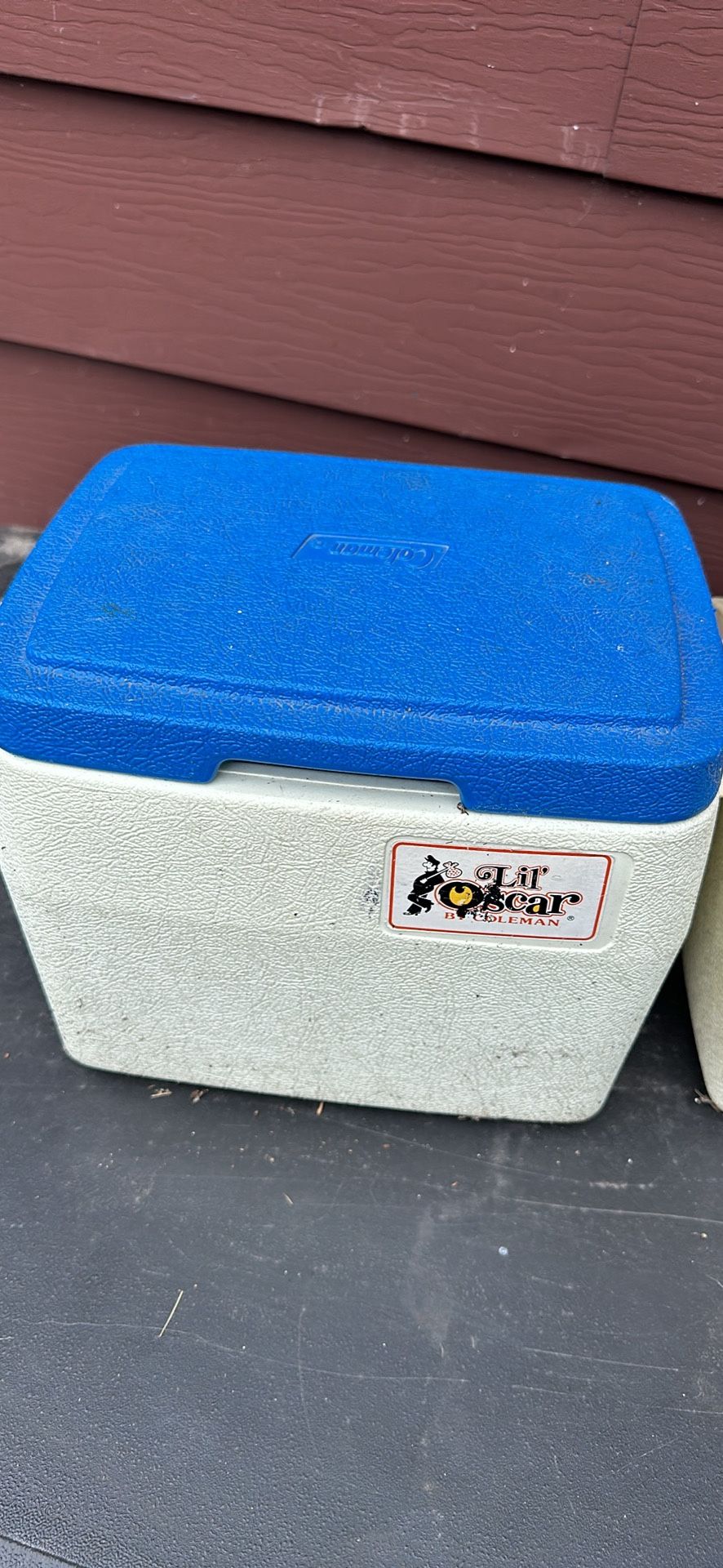 2 Lil Oscar Coolers Blue And Orange