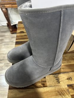 AUSLAND Genuine Suede Women's Classic Snow Boots Waterproof Winter Boot